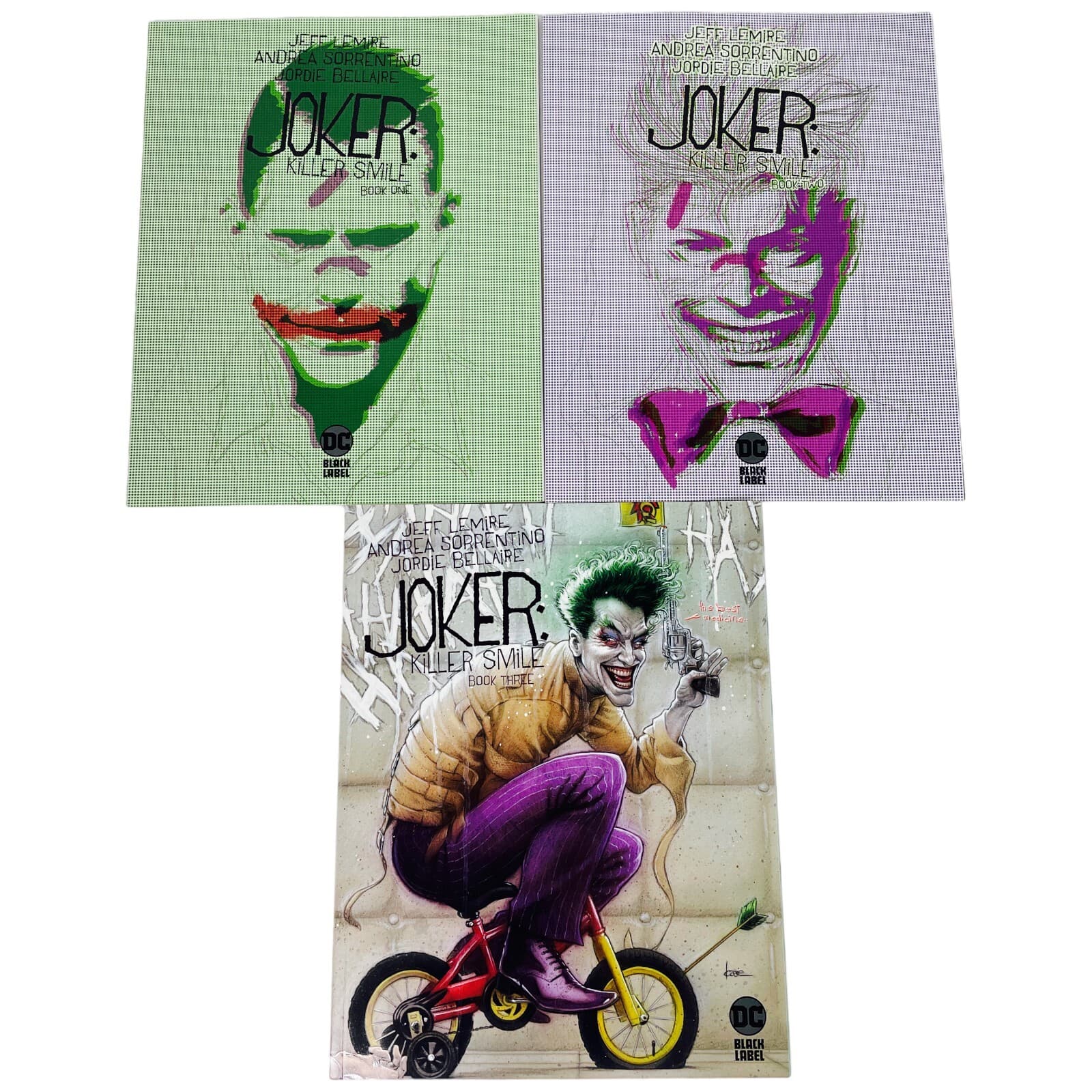 DC Black Label Joker Killer Smile Book 1-3 Set Batman Jeff Lemire Variant Cover - Thumbnail 8