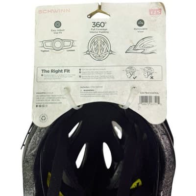 Schwinn Thrasher Helmet Unisex Adult Size 58-62 cm Adjustable Padded Vented - Thumbnail 4