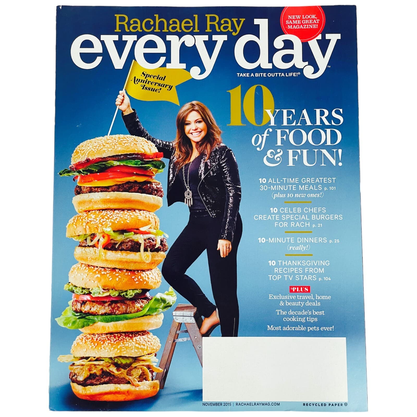Every Day With Rachel Ray Magazine Lot Of 9 Cooking Entertaining 2015-2019 - Thumbnail 5