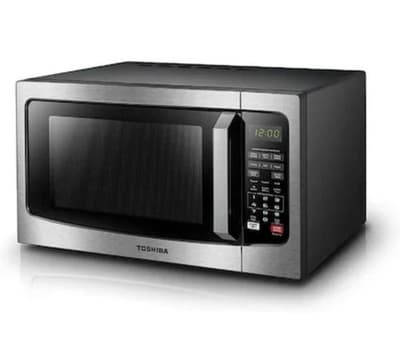 Toshiba EM131A5C-BS 1.2 Cu. Ft. 1100W Microwave Oven Black Stainless Steel - Image 1