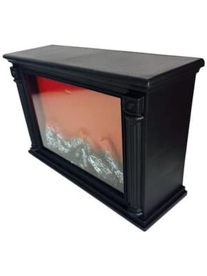 Fireplace Tabletop Lantern Decorative Flame Effect LED Indoor Outdoor No Heat - Thumbnail 3
