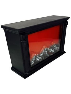 Fireplace Tabletop Lantern Decorative Flame Effect LED Indoor Outdoor No Heat - Thumbnail 2