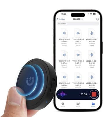 Magnetic Voice Activated Spy Recorder 128Gb 70 Hr Battery Auto Noise Reduction - Image 1