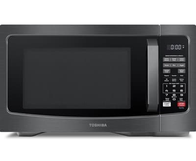Toshiba EM131A5C-BS 1.2 Cu. Ft. 1100W Microwave Oven Black Stainless Steel - Thumbnail 2