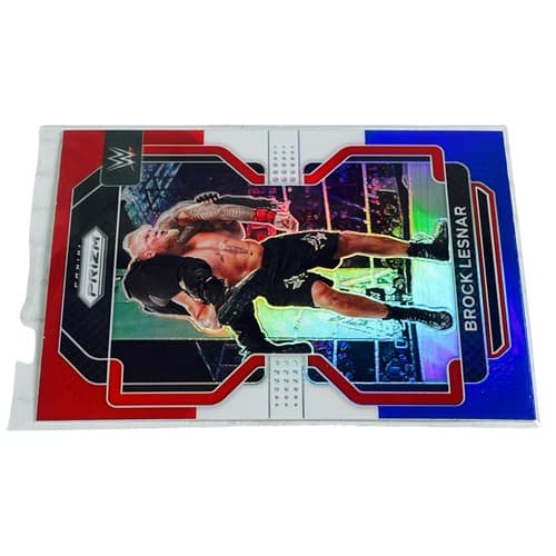 Brock Lesnar 2022 WWE Panini Red White Blue Prizm Exclusive SP Debut Edition - Thumbnail 6