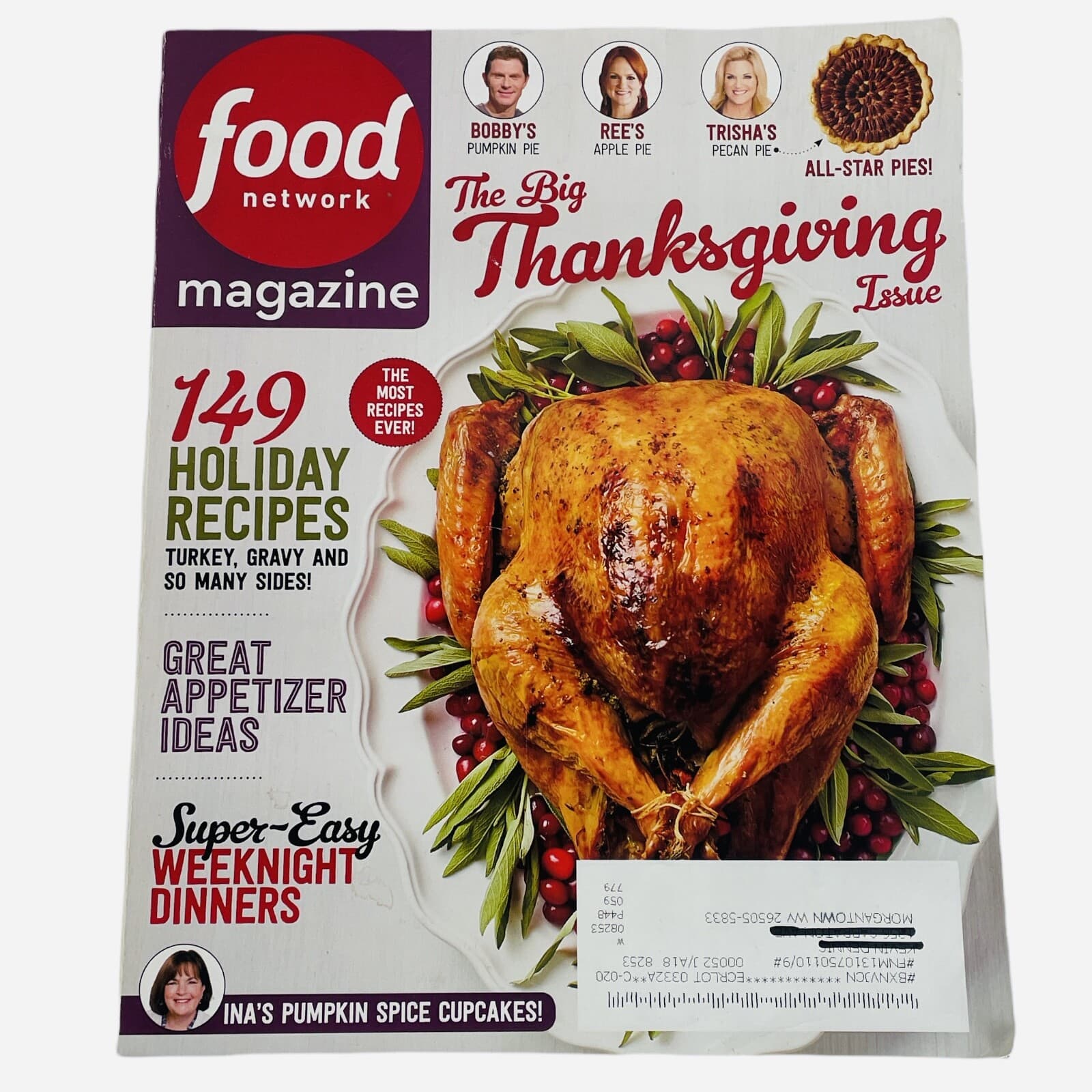 Cooking Magazine Food Network Lot Spring Recipes Supper Thanksgiving Complete - Thumbnail 6