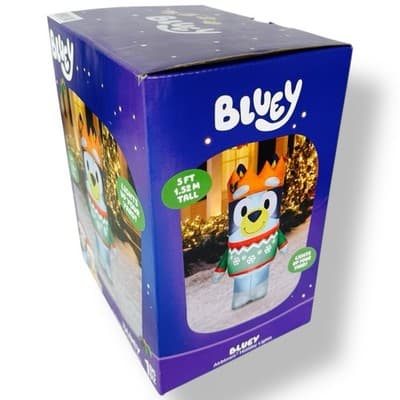 Bluey In Sweater 5’ Airblown Christmas Inflatable Yard Outdoor Holiday Disney - Thumbnail 5
