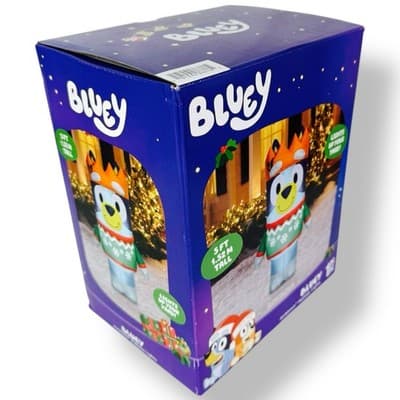 Bluey In Sweater 5’ Airblown Christmas Inflatable Yard Outdoor Holiday Disney - Thumbnail 2