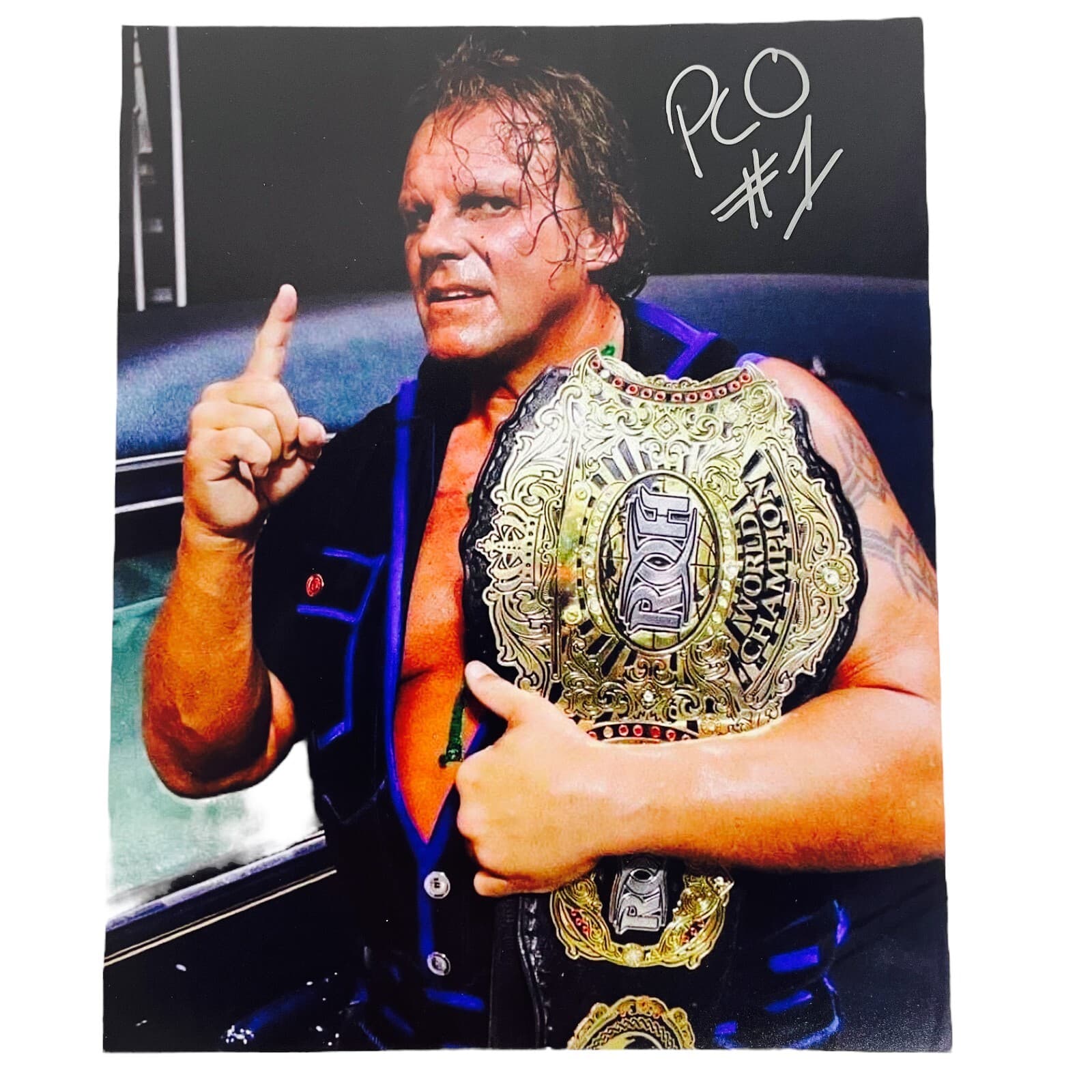 PCO Autographed 8x10 Glossy Promo Photo Signed WWF WCW ROH - Thumbnail 8