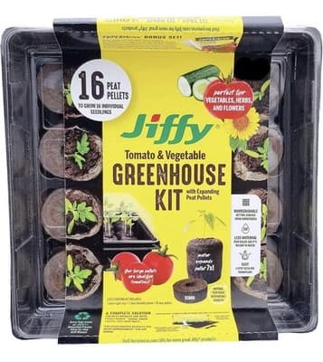 Jiffy Seed Starter Kit 2 Pack 36 Cell Seeding Tray Germination Humidity Dome - Thumbnail 2