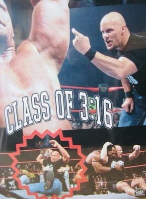 WWF Stone Cold Steve Austin SCU Class Of 3:16 Poster 1998 Funky 3441 New 34x22 - Thumbnail 10