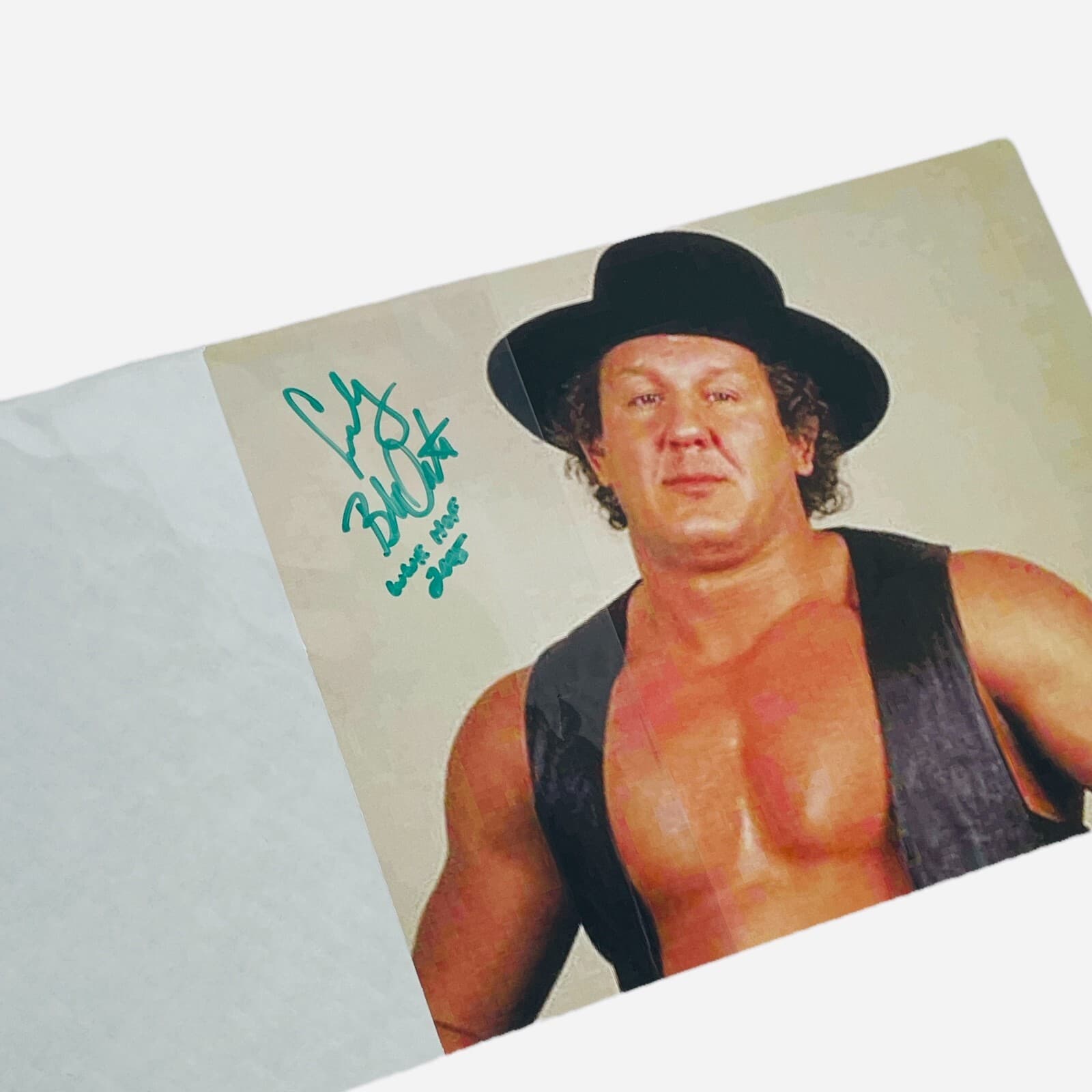 WWE Cowboy Bob Orton Signed Promo Pic Autographed 8x10 Wrestling WWF NWA - Thumbnail 3