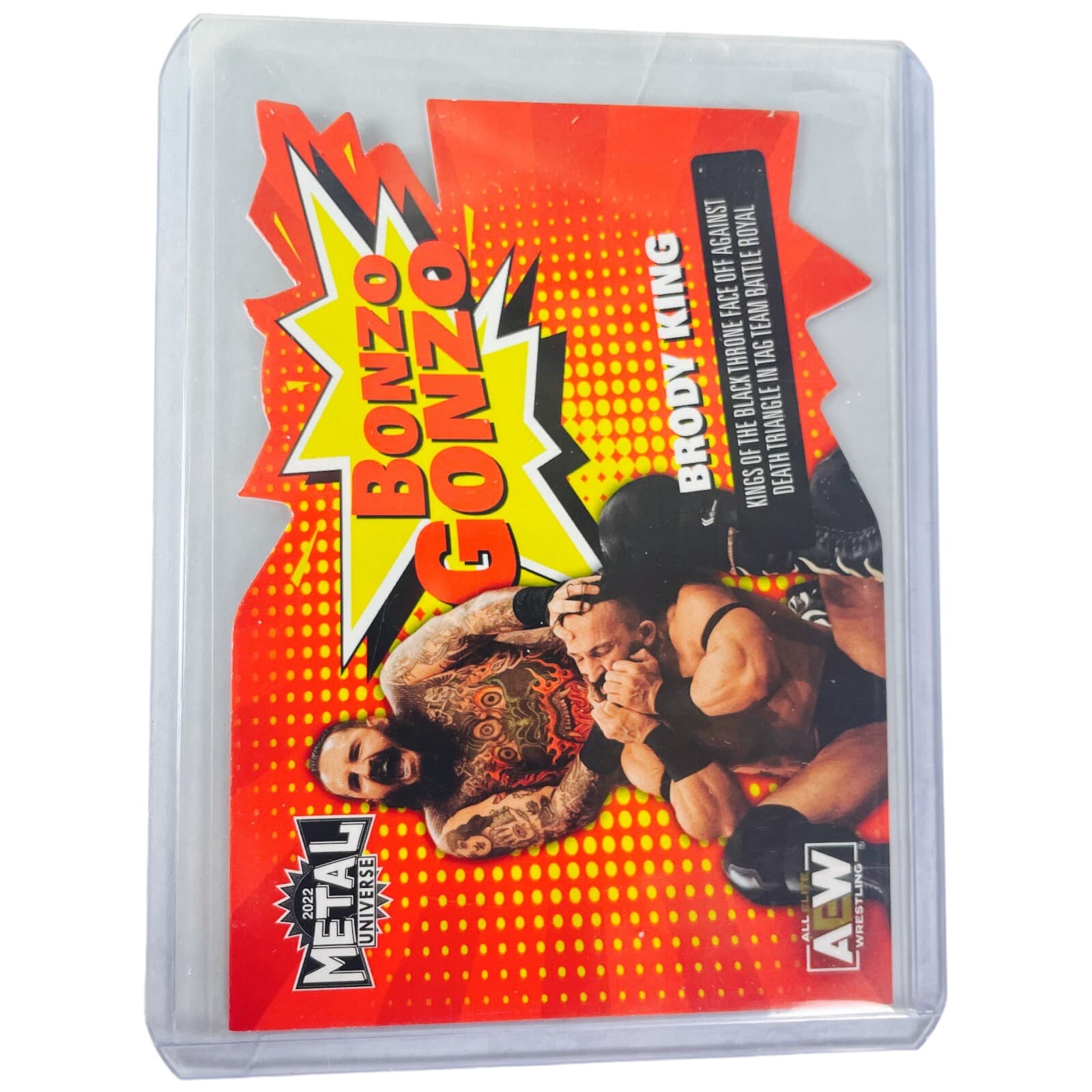 2022 Skybox AEW Metal Universe BRODY KING Bonzo Gonzo Insert BG-18 Wrestling - Thumbnail 5