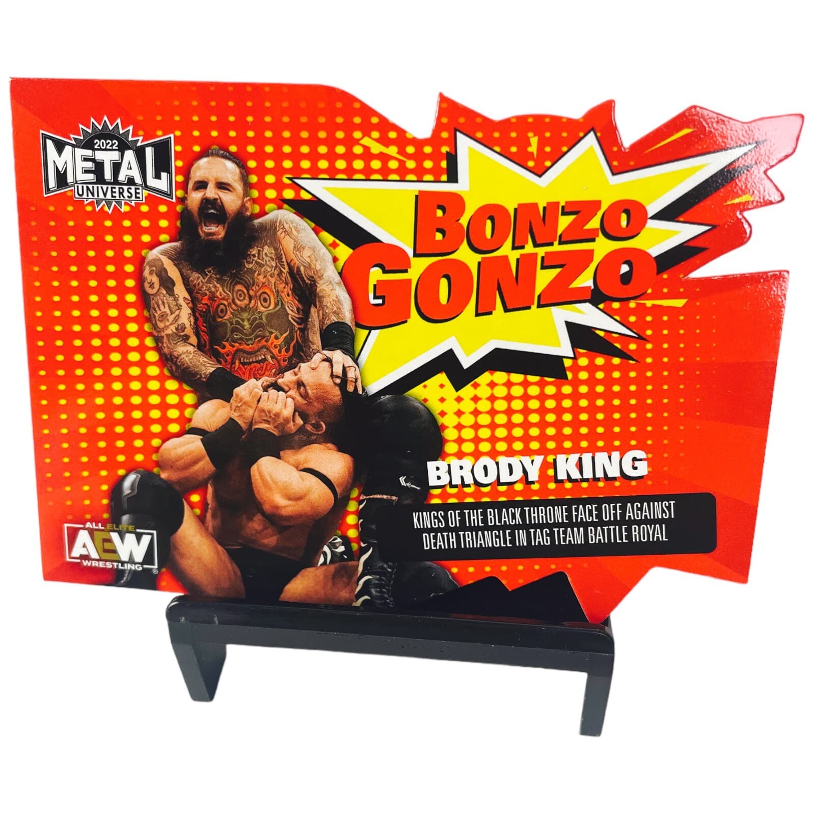 2022 Skybox AEW Metal Universe BRODY KING Bonzo Gonzo Insert BG-18 Wrestling - Thumbnail 6