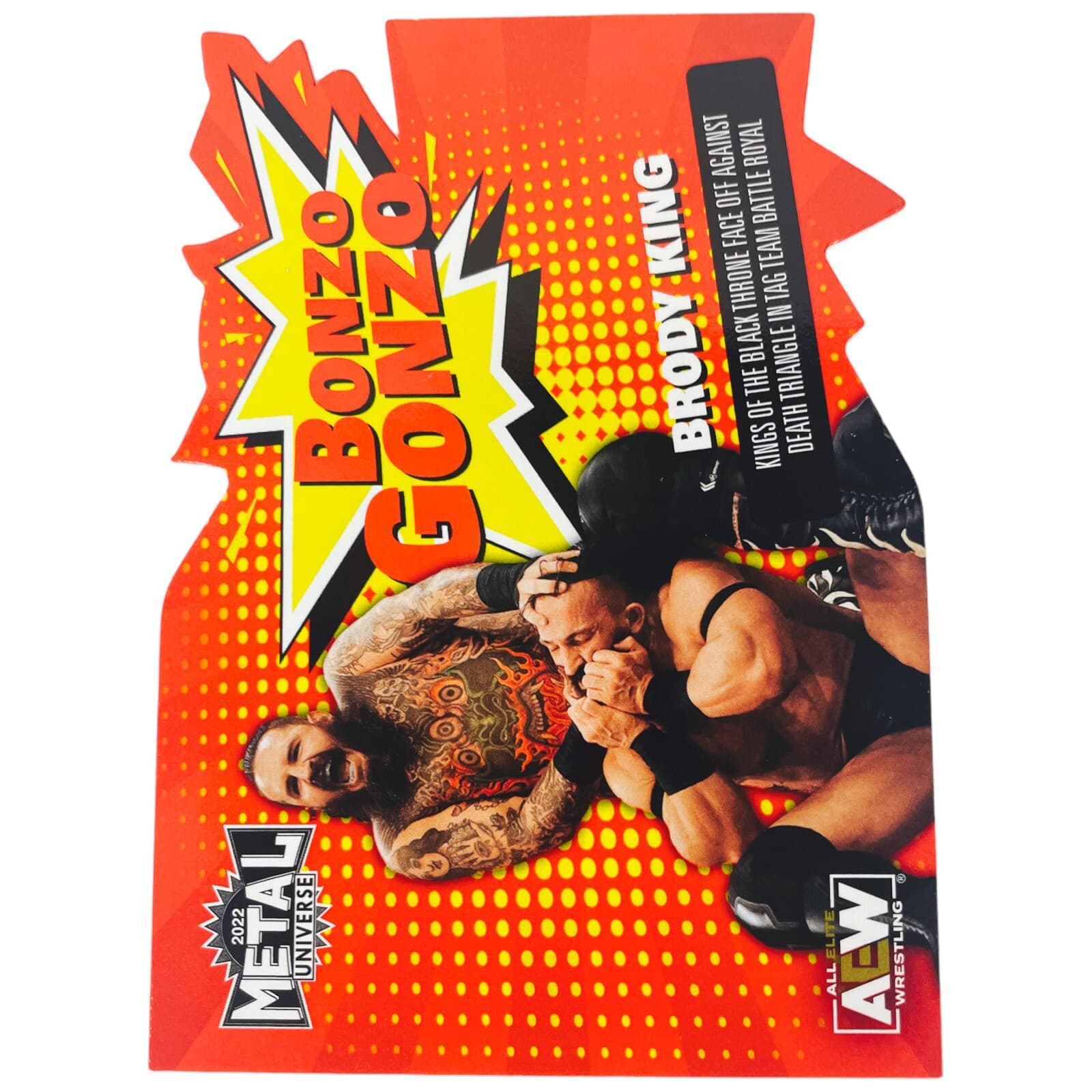 2022 Skybox AEW Metal Universe BRODY KING Bonzo Gonzo Insert BG-18 Wrestling - Thumbnail 8