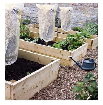 Agfabric Plant Cover Frost Protection Blanket 120x120 1.5oz Winter Shrub Jacket - Thumbnail 6