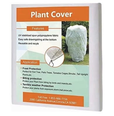 Agfabric Plant Cover Frost Protection Blanket 120x120 1.5oz Winter Shrub Jacket - Image 1