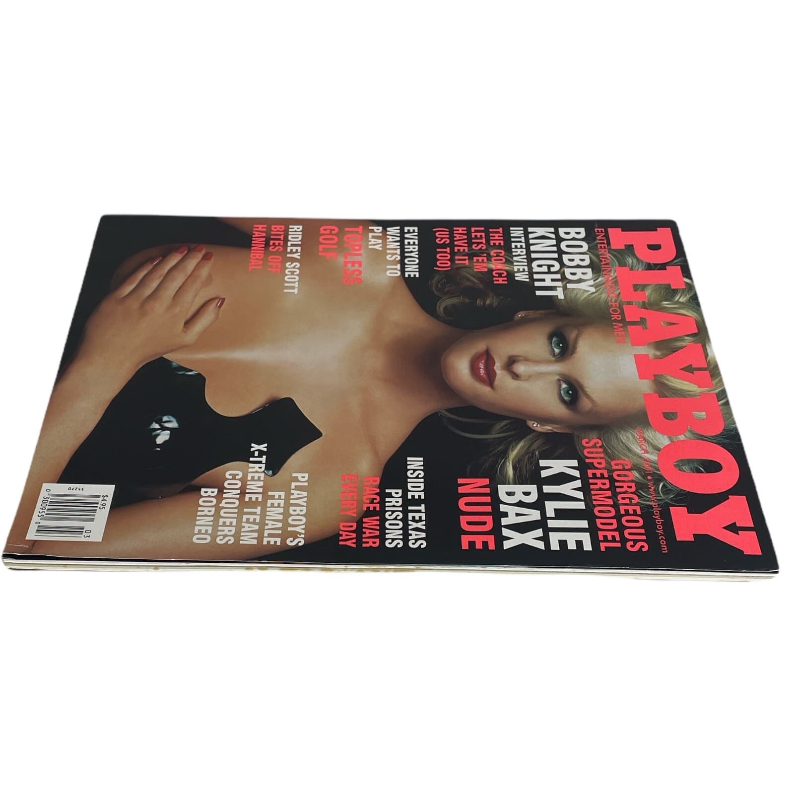 Kylie Bax Playboy Magazine March 2001 Centerfold Coach Bobby Knight VF NM - Thumbnail 3