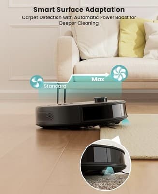 Lefant M330 Pro M330 Pro Robotic Vacuum Cleaner LiDAR Sweeps Mops Voice Control - Thumbnail 4