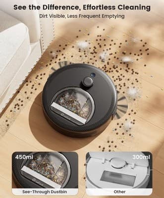 Lefant M330 Pro M330 Pro Robotic Vacuum Cleaner LiDAR Sweeps Mops Voice Control - Thumbnail 6