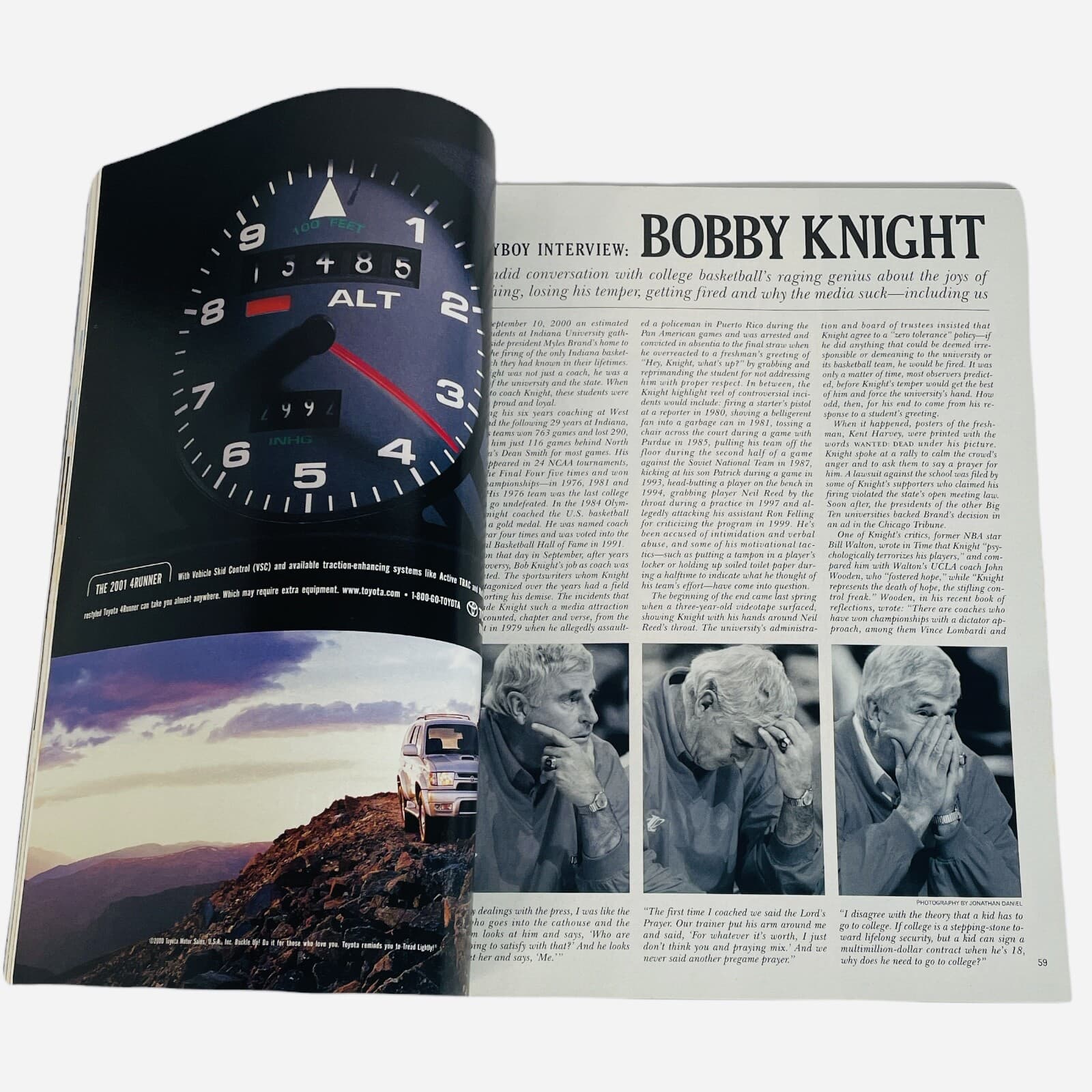 Kylie Bax Playboy Magazine March 2001 Centerfold Coach Bobby Knight VF NM - Thumbnail 10