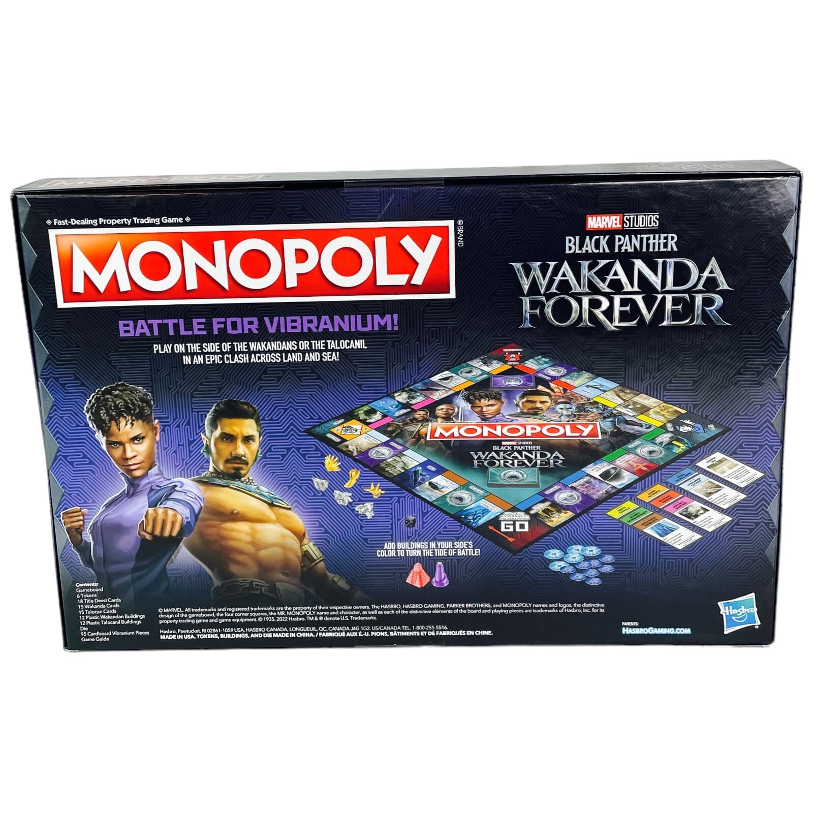 Marvel Black Panther Wakanda Forever Monopoly Hasbro Board Game New Sealed - Thumbnail 13
