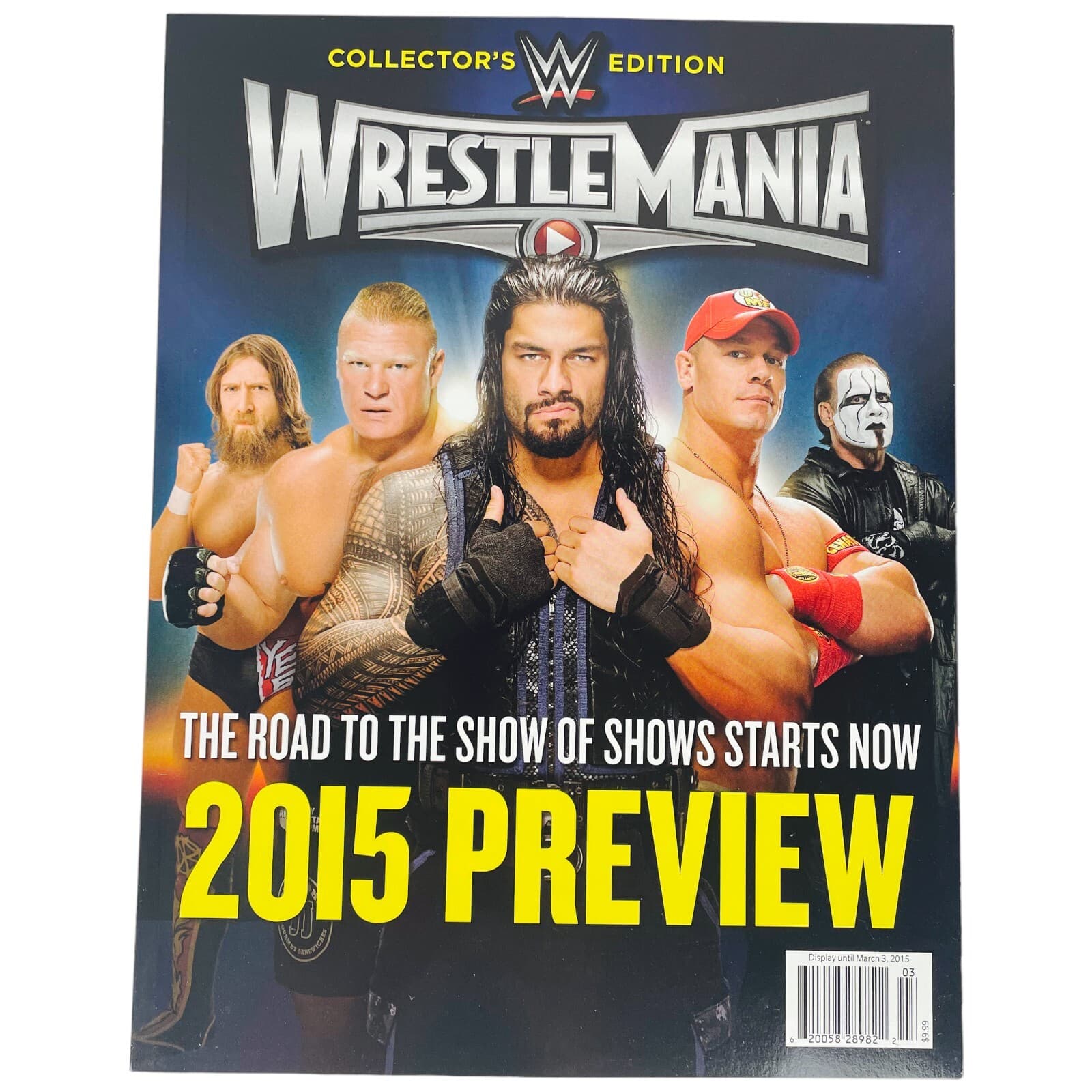 WWE Magazine WrestleMania 31 Collectors Edition Preview 2015 Lesnar Reigns Cena - Image 1