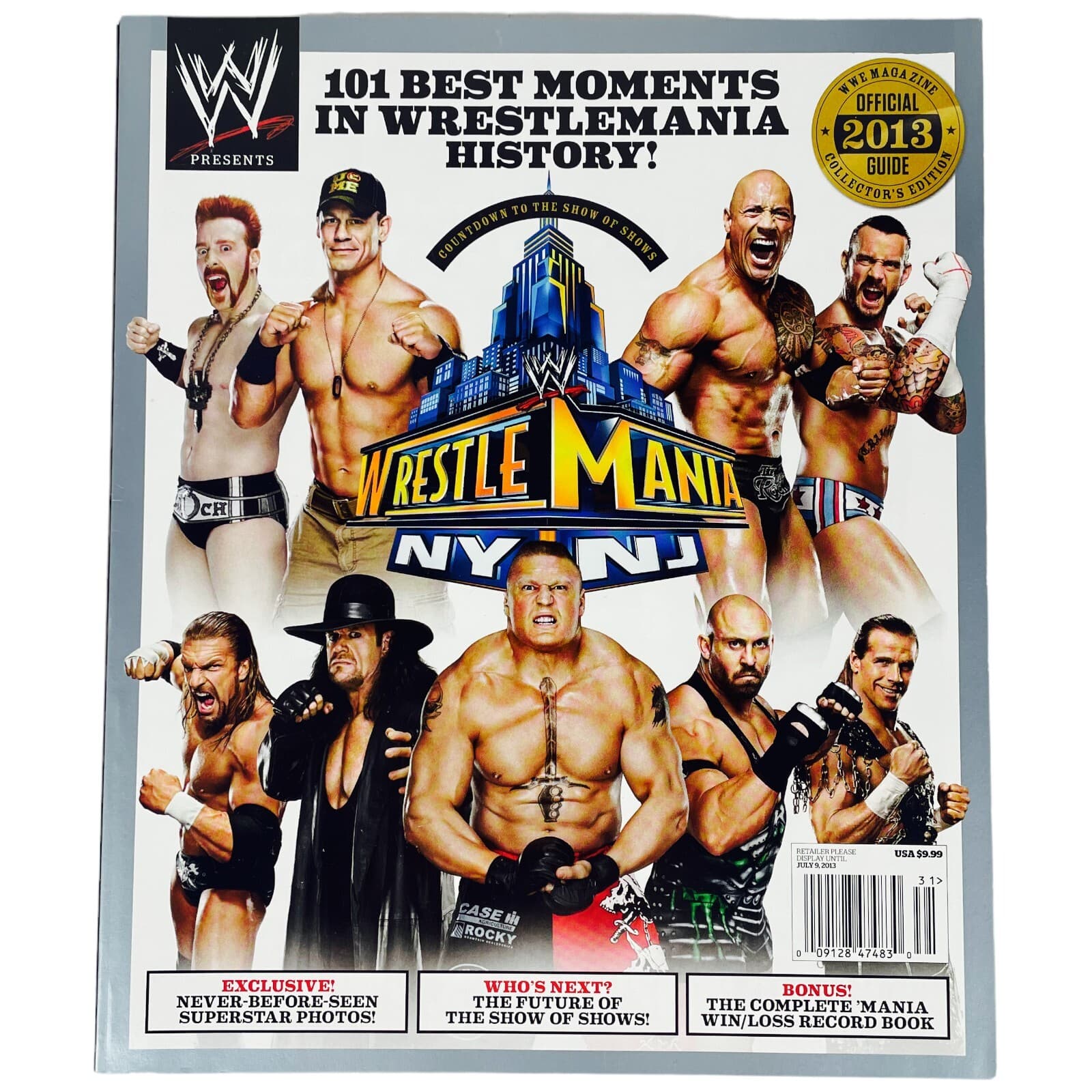 WWE WrestleMania 29 NY/NJ Collectors Edition 2013 Guide The Rock John Cena - Thumbnail 7