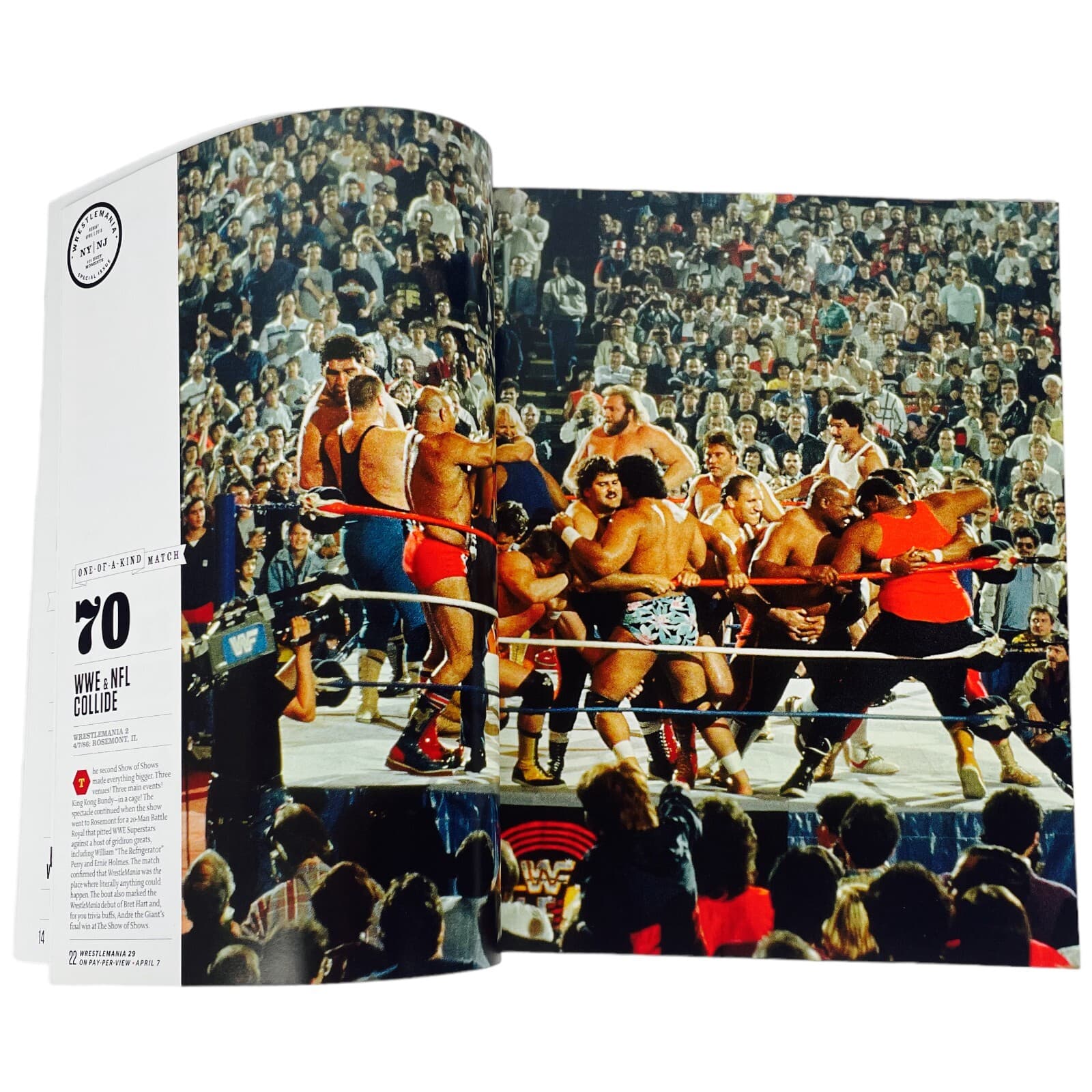 WWE WrestleMania 29 NY/NJ Collectors Edition 2013 Guide The Rock John Cena - Thumbnail 11