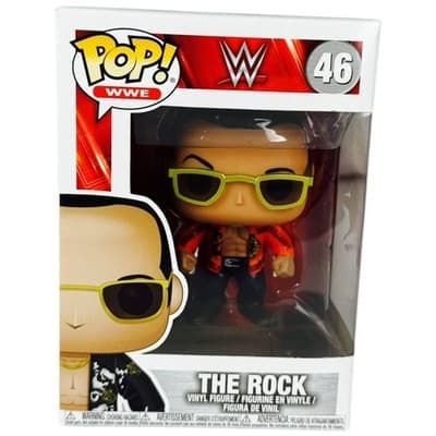 Funko Pop Vinyl WWE Dwayne The Rock Johnson 46 Hard Stack Protector - Image 1