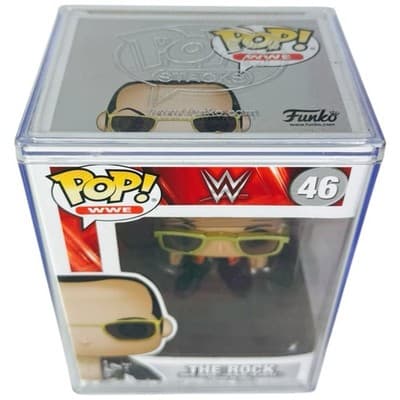 Funko Pop Vinyl WWE Dwayne The Rock Johnson 46 Hard Stack Protector - Thumbnail 16