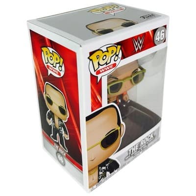 Funko Pop Vinyl WWE Dwayne The Rock Johnson 46 Hard Stack Protector - Thumbnail 10