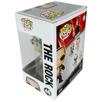Funko Pop Vinyl WWE Dwayne The Rock Johnson 46 Hard Stack Protector - Thumbnail 4