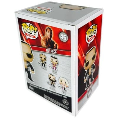Funko Pop Vinyl WWE Dwayne The Rock Johnson 46 Hard Stack Protector - Thumbnail 3