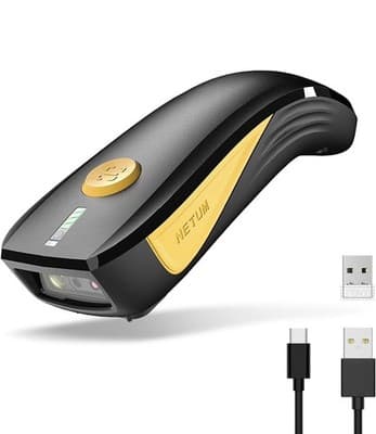 NETUM C750 Bluetooth Barcode Scanner Portable 2.4G Wireless QR Reader Model - Image 1