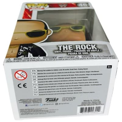 Funko Pop Vinyl WWE Dwayne The Rock Johnson 46 Hard Stack Protector - Thumbnail 13