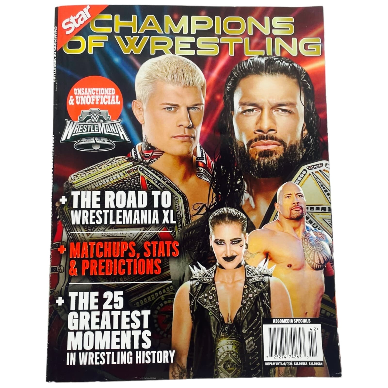 Champions Of Wrestling STAR Magazine 360 Media WrestleMania Rhodes Reigns WWE - Thumbnail 7