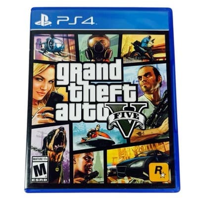 Grand Theft Auto V Sony PlayStation 4 2014 PS4 Complete CIB Map Inserts Tested - Thumbnail 15