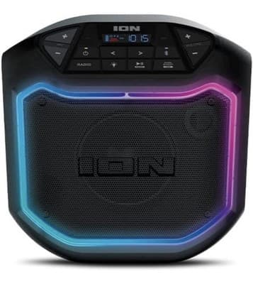 ION Game Day Party Bluetooth Speaker Portable LED Lights Black iPA127 - Image 1