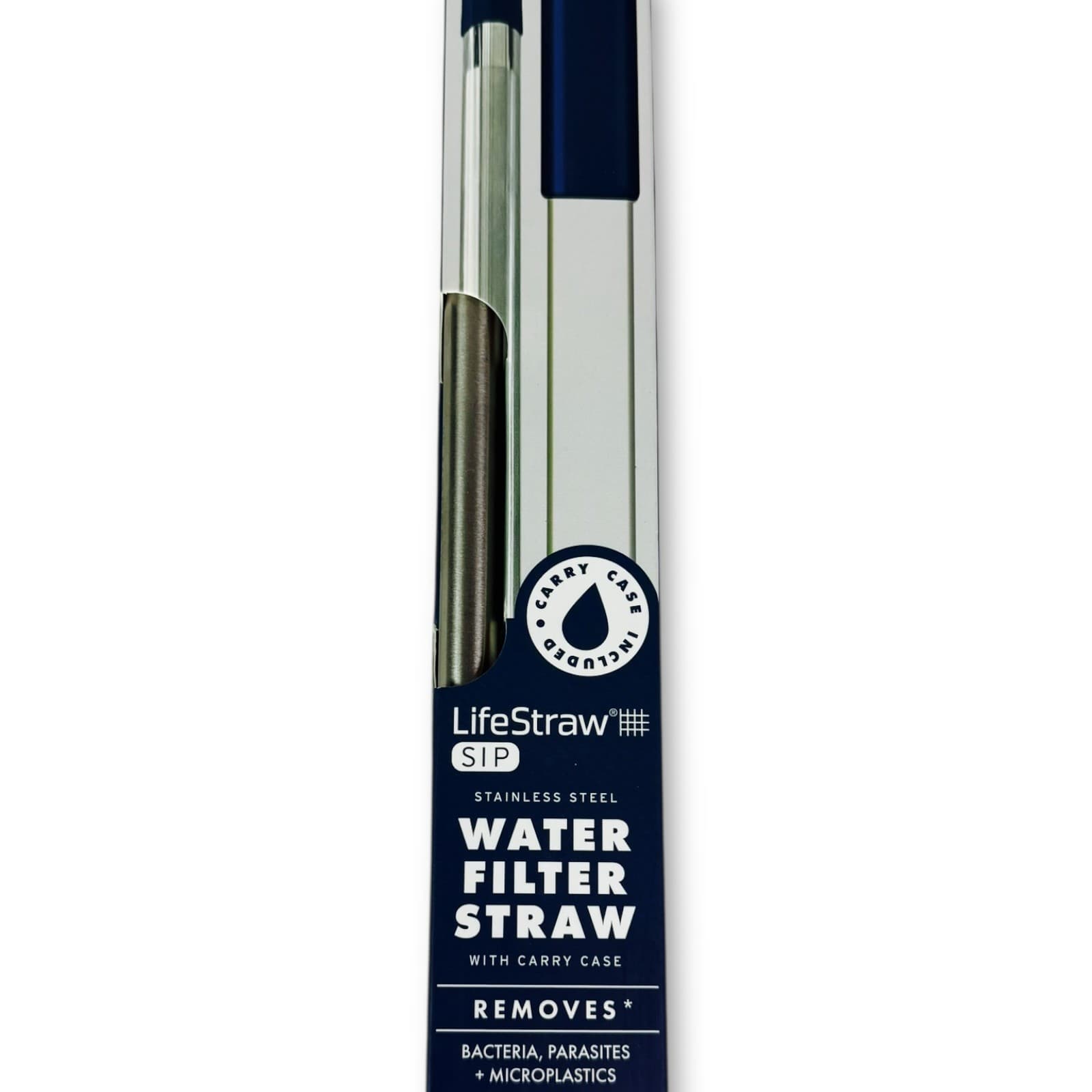 LifeStraw Sip Reusable Stainless Steel Water Filter Drinking With Carrying Case - Thumbnail 4