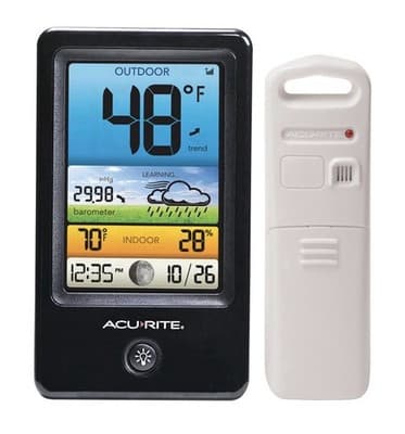 AcuRite Weather Forecaster Color Display Wireless Sensor Indoor Outdoor - Image 1