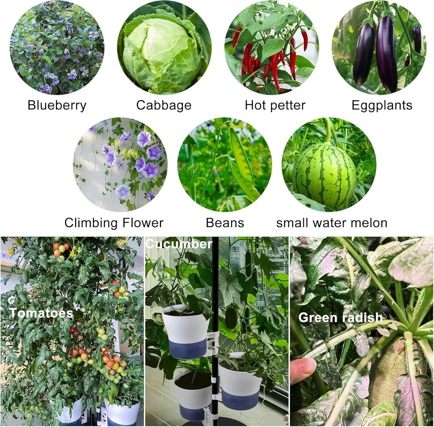 Tall Metal Hydroponics Plant Stand Outdoor Indoor 72" Self Watering Adjustable - Thumbnail 13