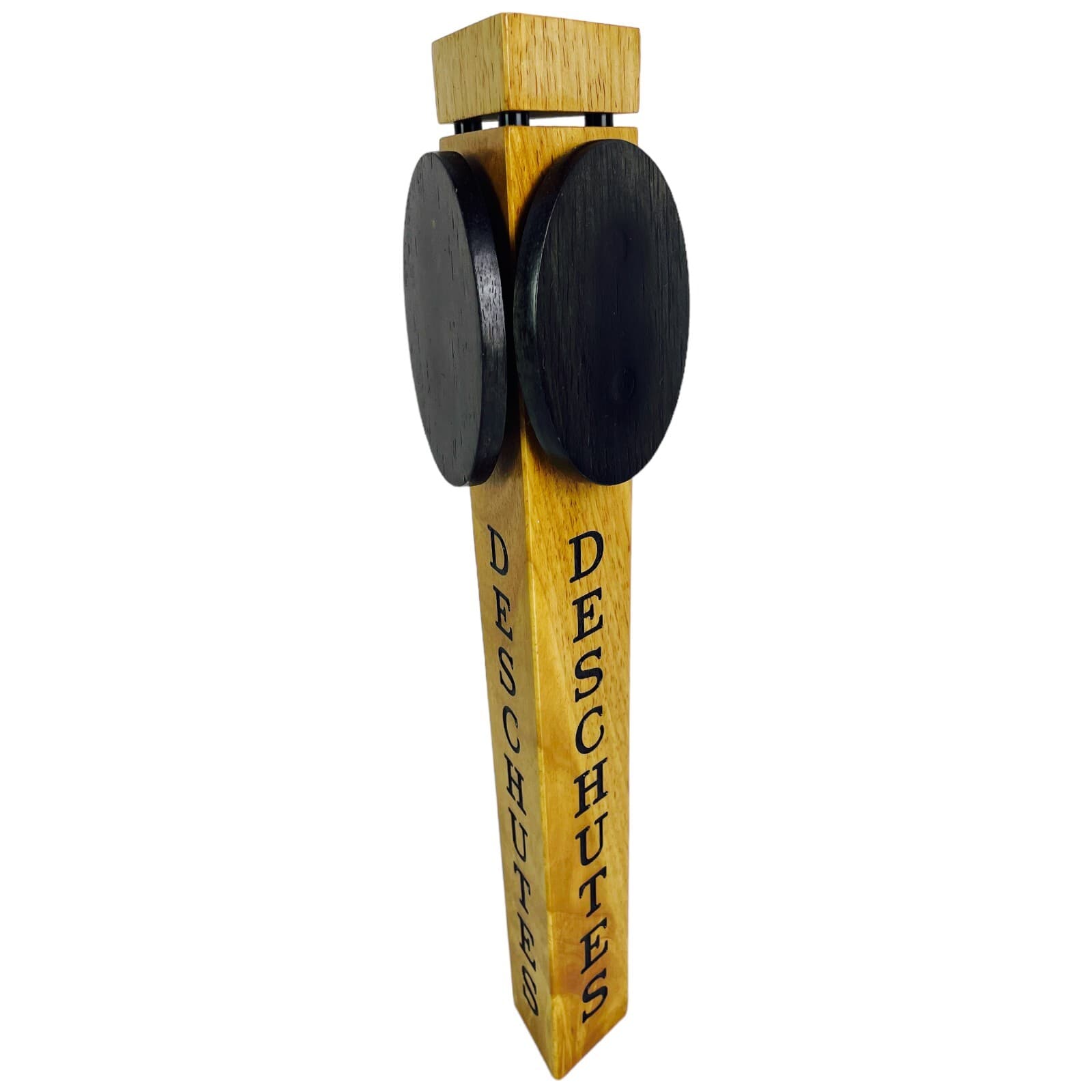 Deschutes Brewing 3 Sided Beer Tap Handle 11" Inch Wood Pub Knob Draft No Box - Thumbnail 3