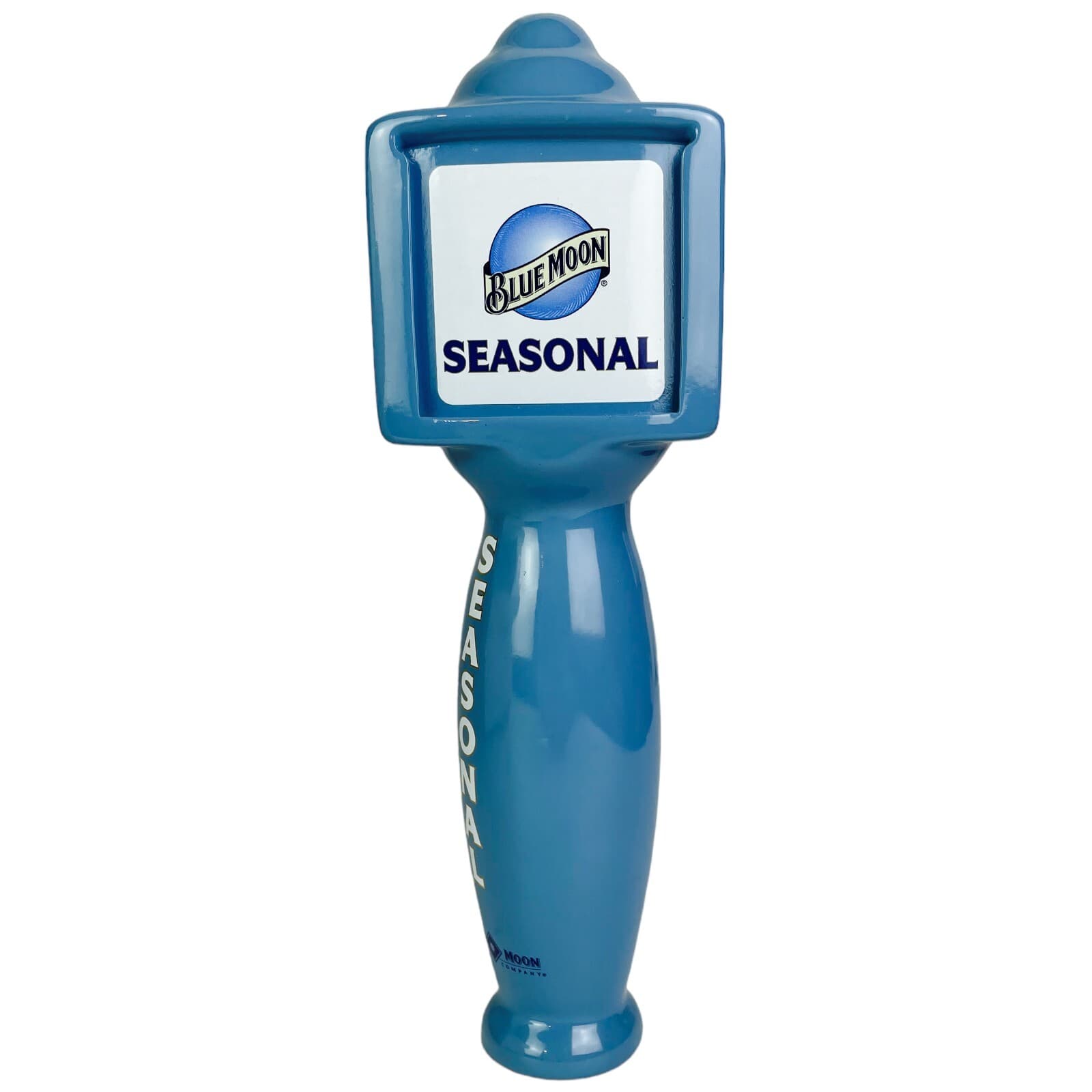 Blue Moon Seasonal Tap Handle Brewing Beer 11" Inch Pub Knob Blue Keg Pour - Image 1