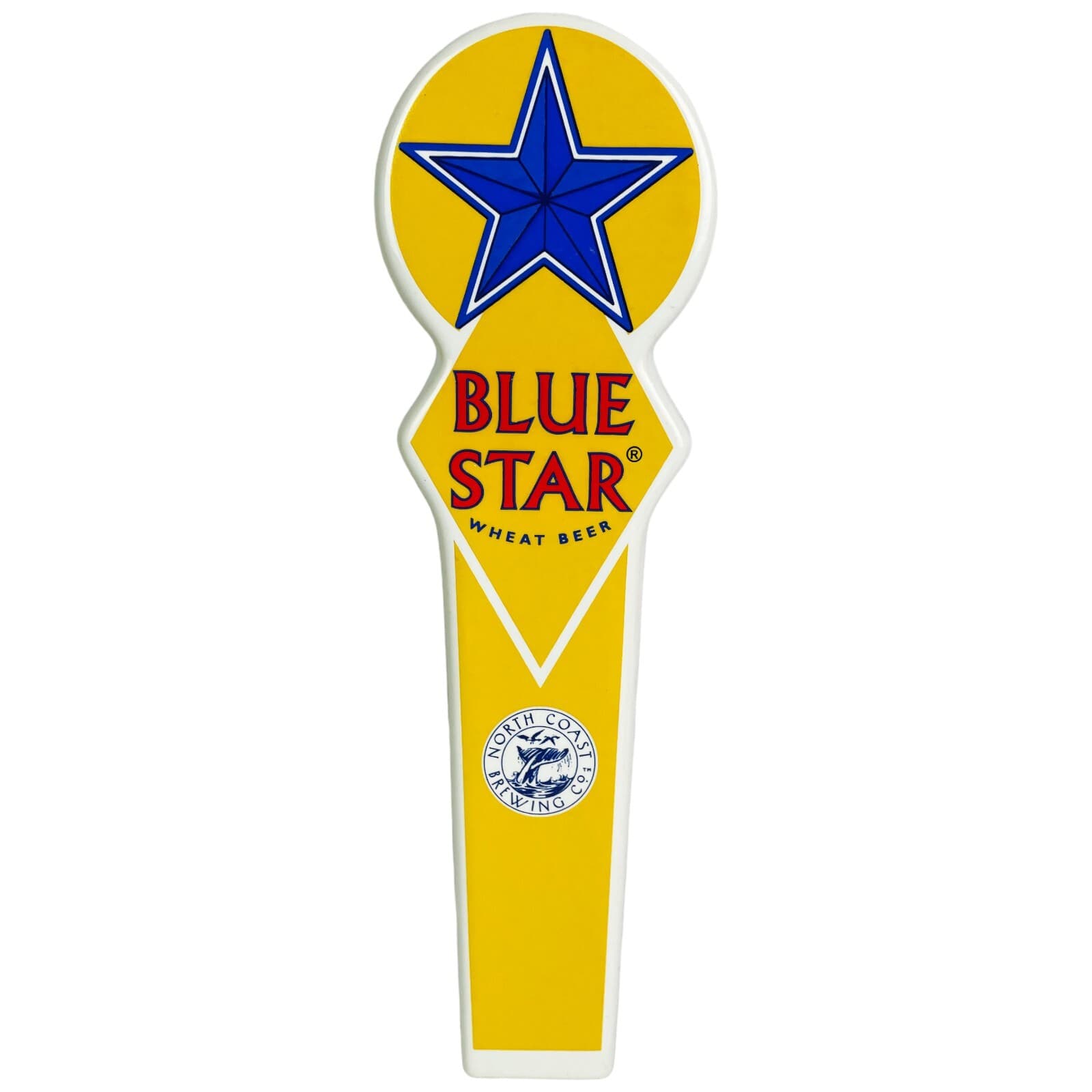 Blue Star North Coast Brewing Draft Beer Tap Handle 10.5" Inch New Heavy Knob - Image 1