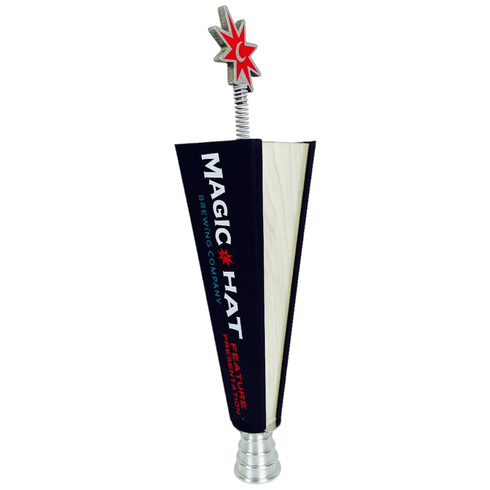Magic Hat Brewing 4 Sided Beer Tap Handle 13" Inch Interchangeable NEW - Thumbnail 14