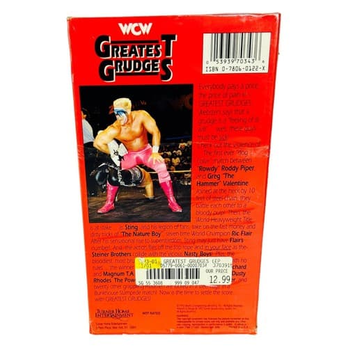 WCW Wrestle War Greatest Grudges VHS 1992 Sting Ric Flair Tested WWE WWF NWA - Thumbnail 3
