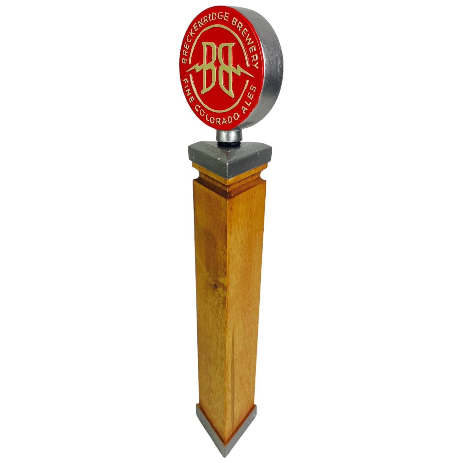 Breckenridge Brewery Tap Handle 3 Sided Standard Beer 11.5" Inch Wood Pub Knob - Thumbnail 10