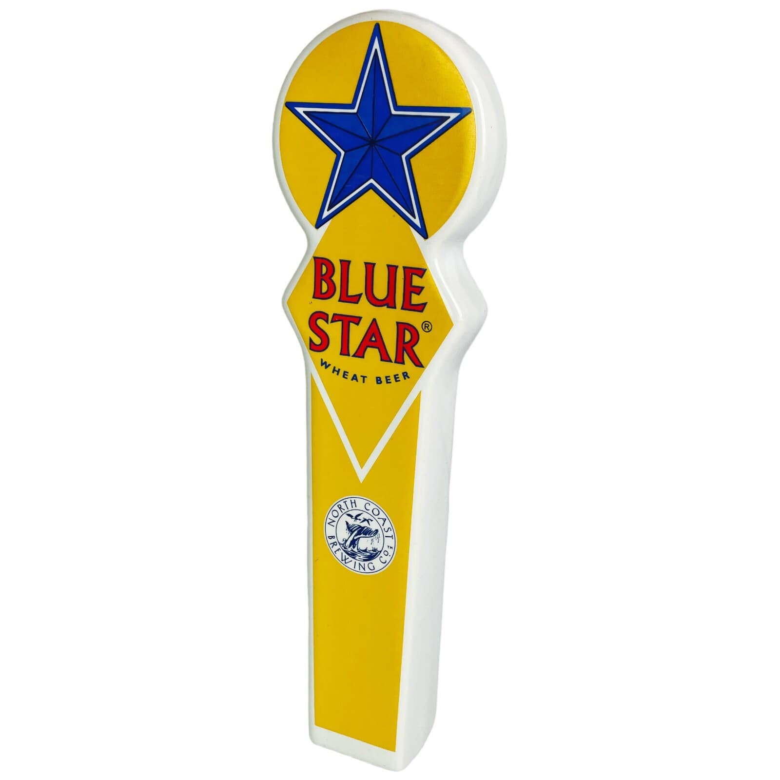 Blue Star North Coast Brewing Draft Beer Tap Handle 10.5" Inch New Heavy Knob - Thumbnail 10