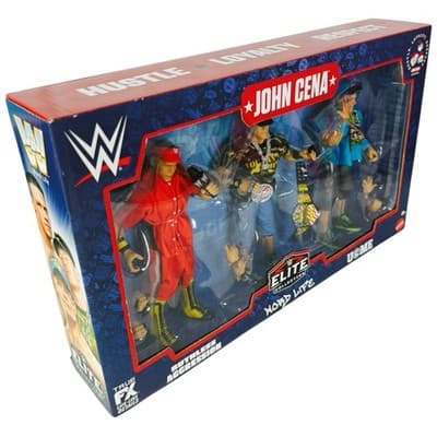 WWE Elite John Cena Retirement Hustle Loyalty Respect 3 Pk Mattel Wrestling - Thumbnail 7